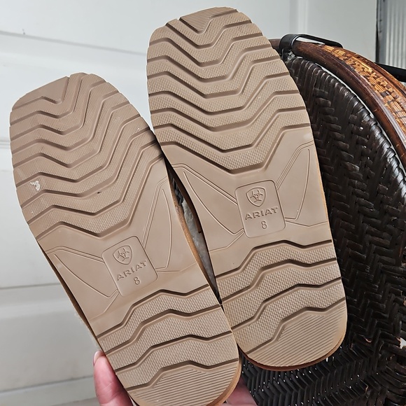 Ariat Jackie Square Toe Tan Slippers Women 8 - Picture 9 of 10